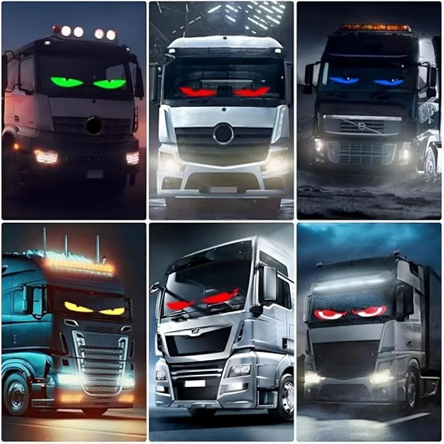 Dynamic Big Eye Lights For Windshield - Voltrazo