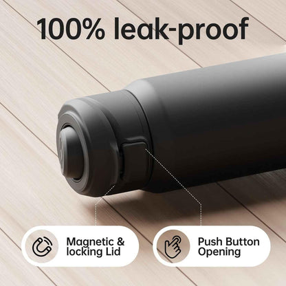 MagnaSip Pro™ – Stainless Steel Thermos Bottle with Magnetic Phone Holder