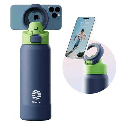 MagnaSip Pro™ – Stainless Steel Thermos Bottle with Magnetic Phone Holder
